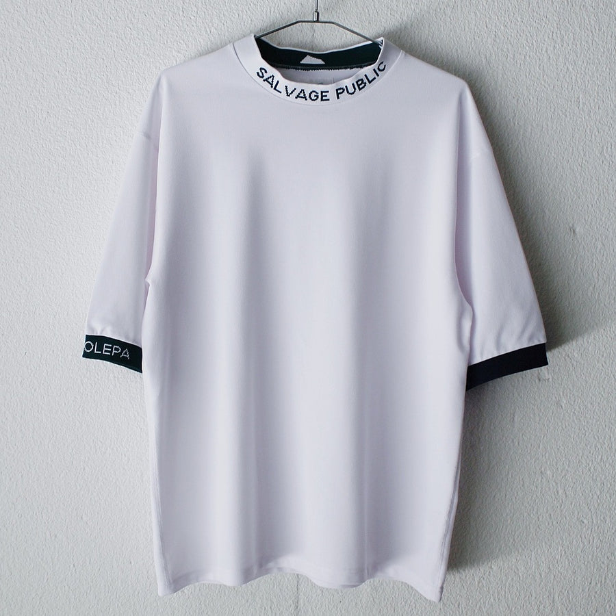 ［サルベージパブリックコレパ］マラマ リサイクルピケ モックネック半袖（Solid)
