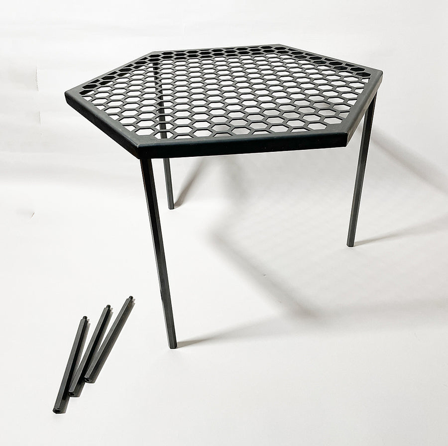 ［CAMP TOOLS × THE IRON FIELD GEAR］ハニカムファイヤーテーブル（テーブル大＋長脚3本＋短脚3本）