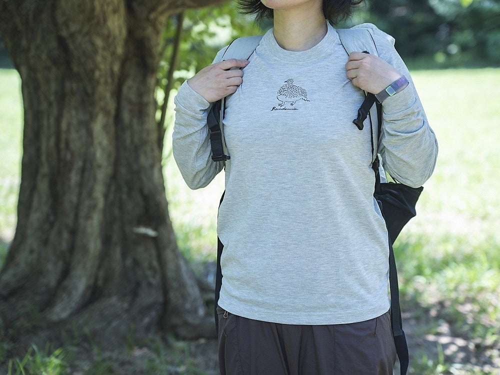 ［ランドネ×モンベル］胸に山トモTシャツ 雷鳥