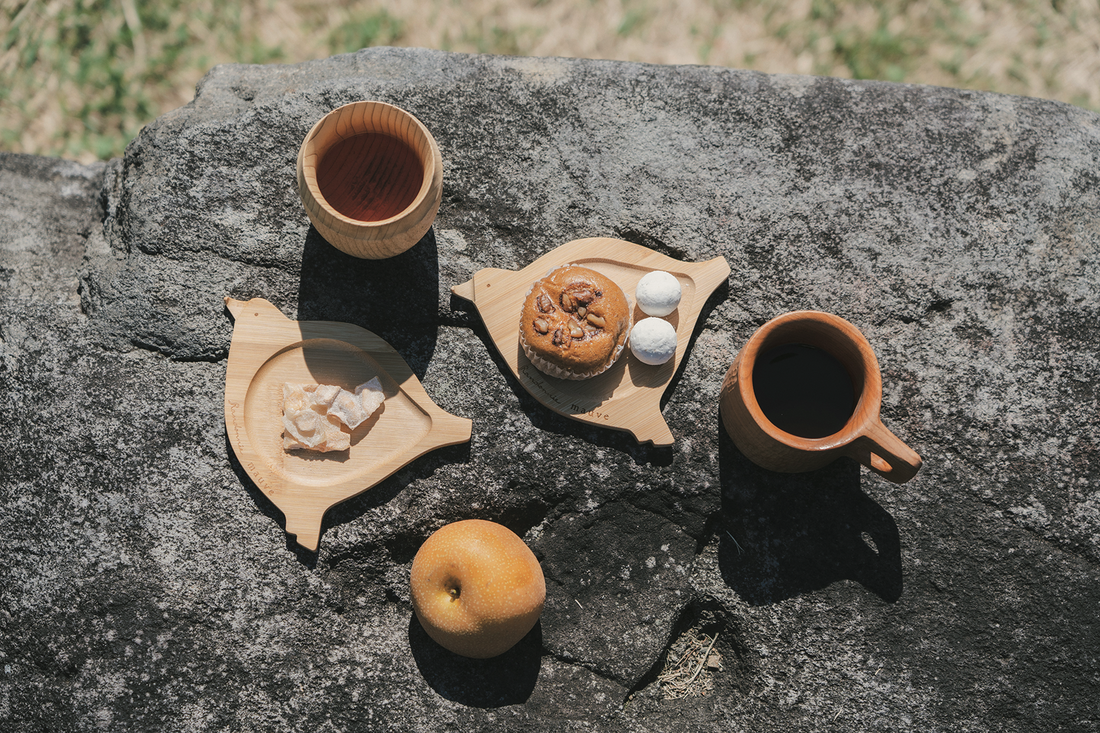 ランドネ×mauve「木の雷鳥コースター」