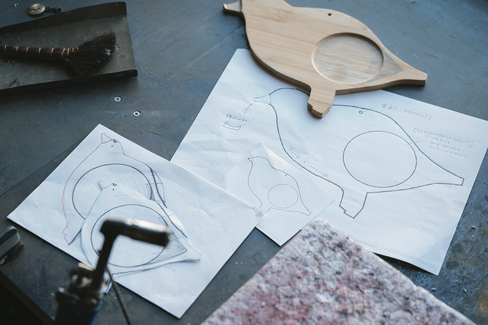 ランドネ×mauve「木の雷鳥コースター」