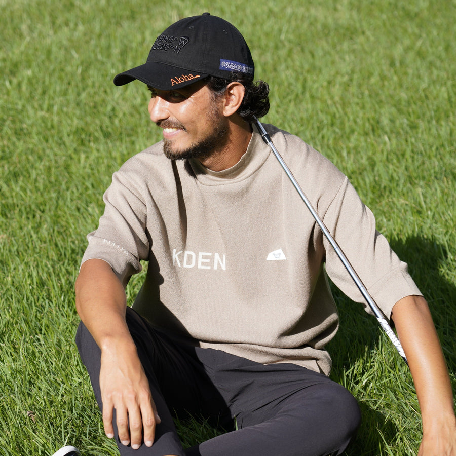 ［サルベージパブリックコレパ］ホヌ モックネックハーフスリーブジャカード(KDEN)